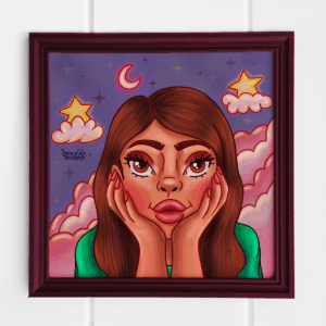 Got My Head In The Clouds Art print